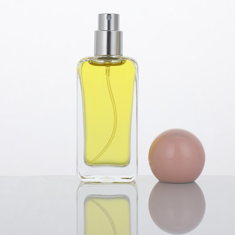 Have Stock Spray Perfume Bottle 30ml 50ml Clear Glass Perfume Bottle with Pump Spray Cap