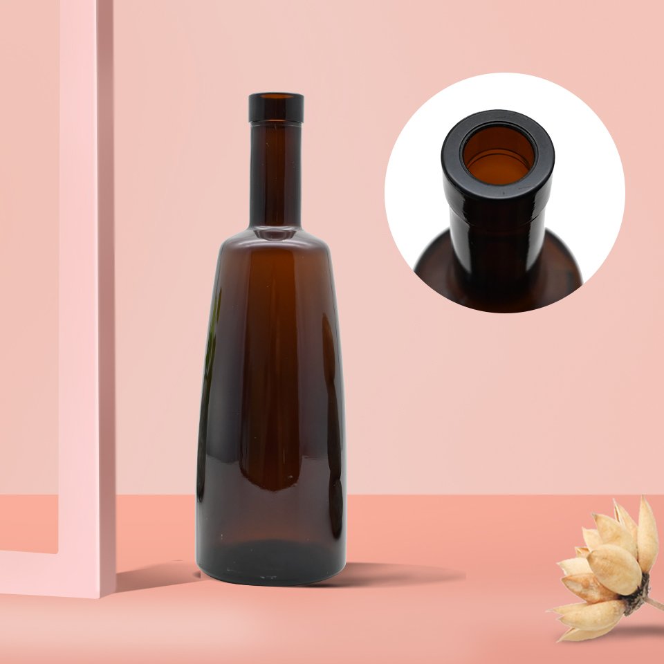500ML Brown/ coffee/ amber glass Wine bottle to order