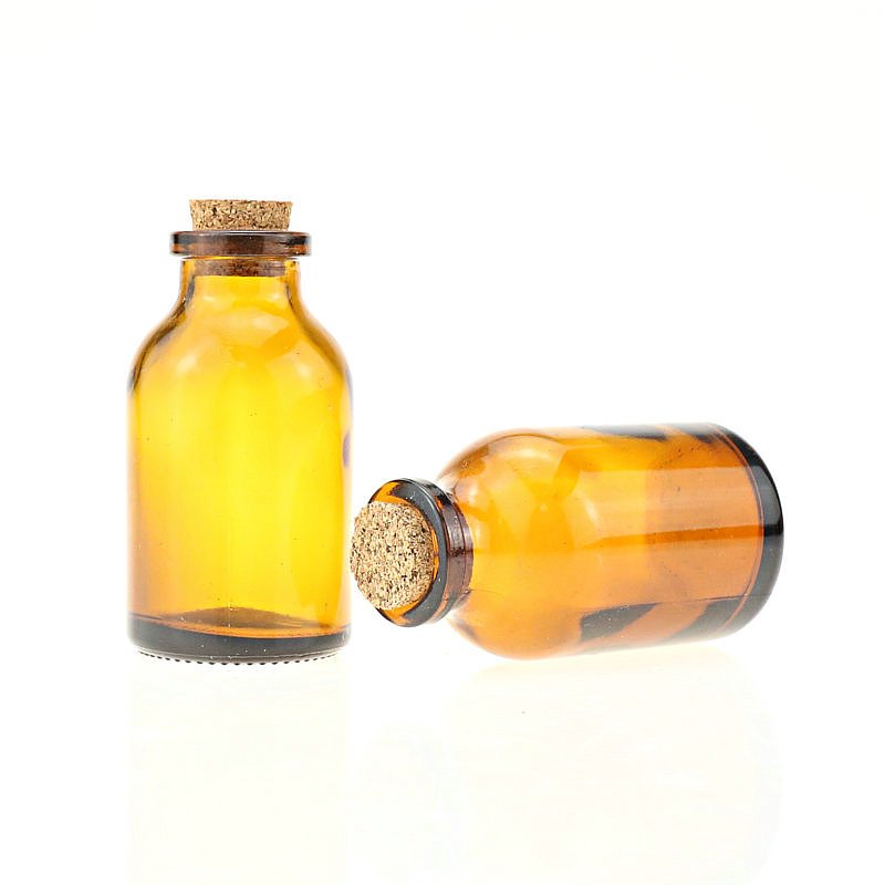 Cosmetic packaging containers OurWarm Wedding Party Supplies Cork Stoppers Mini Small Glass Bottles