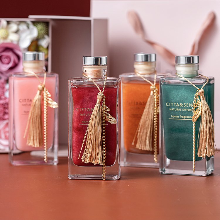 Reed Diffuser Customized Empty Home Decoration 100ml 200ml Glass Bottle Reed Diffuser