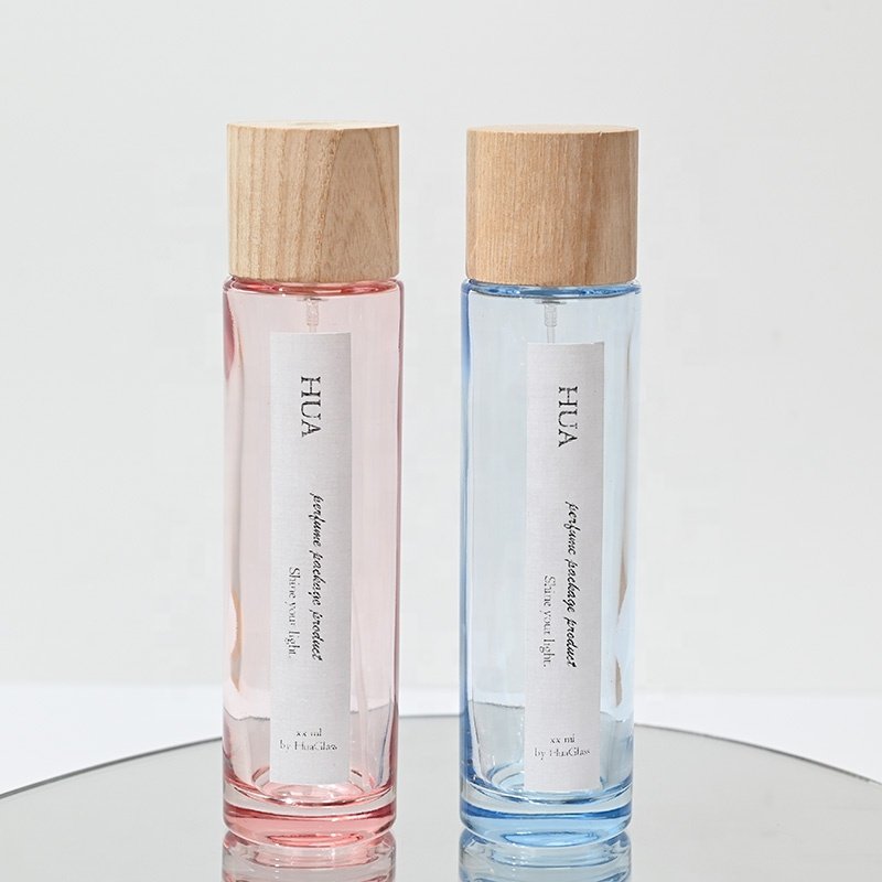 China Luxury Square Shape 30ml 50ml 100ml Black Pink Cologne Bottle Perfume Glass Bottle With Fine Mist Spray