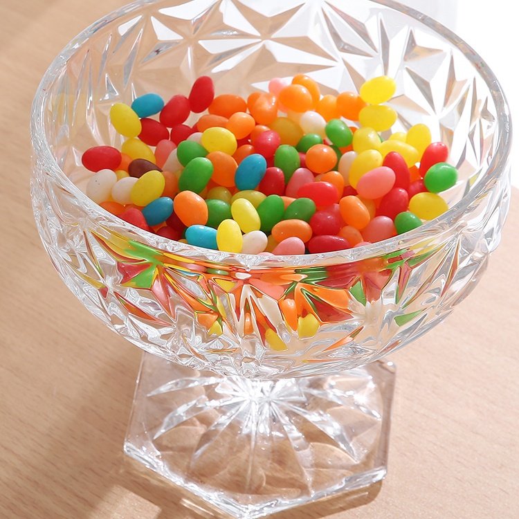 Fashion Wholesale European Luxury Sugar Cans Tank Candy Jars With Lid Glass Storage Bottle