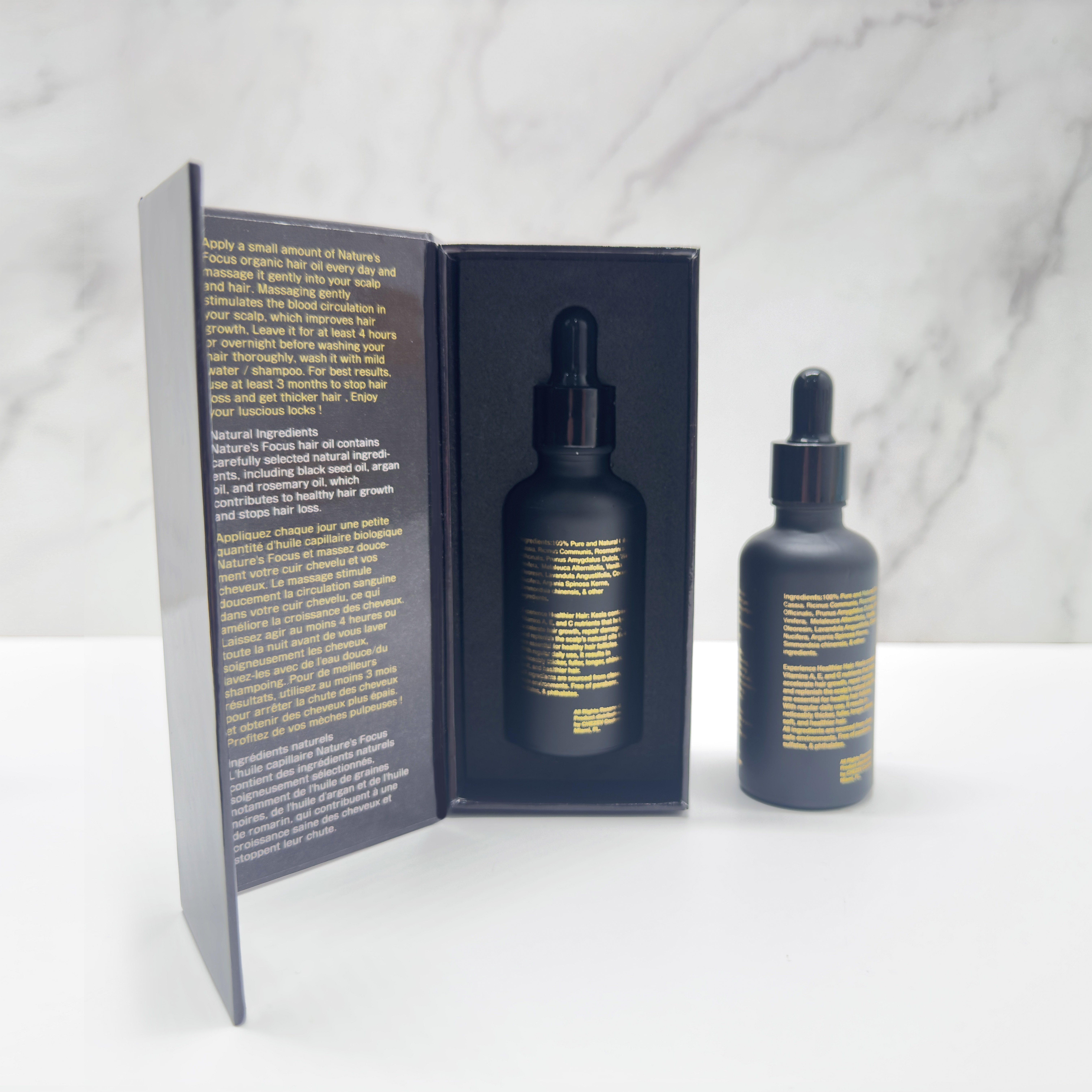 Luxury Custom Logo 5ml 10ml 15ml 20ml 30ml 50ml 100ml frosted black face Serum hair Essential Oil glass bottle with dropper