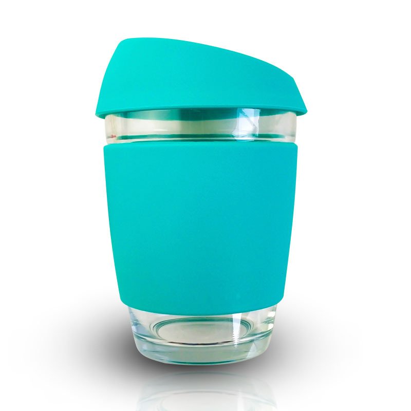 Custom Logo Personalized 12oz Takeaway Water Travel Mug Sustainable Glass Reusable Expresso Coffee Cups