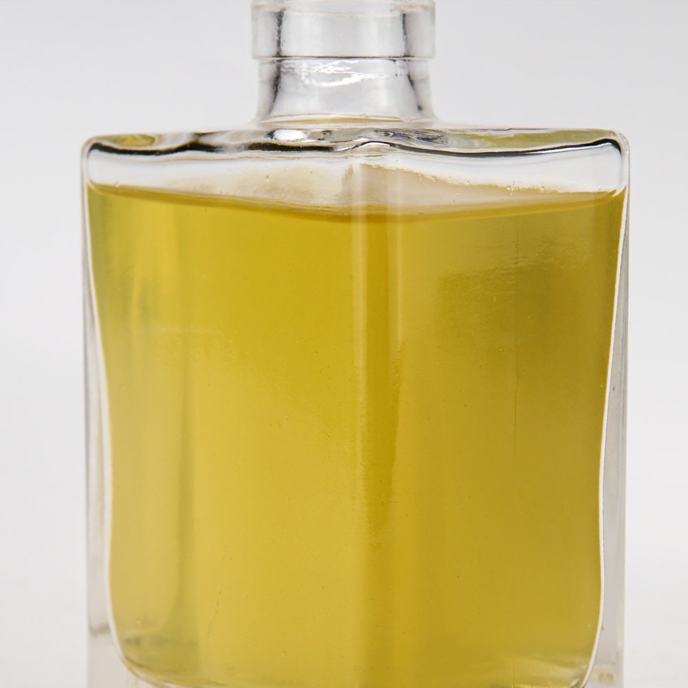250ml Glass Beverage Bottle Rectangle Transparent Wine Liquor Vodka Bottle