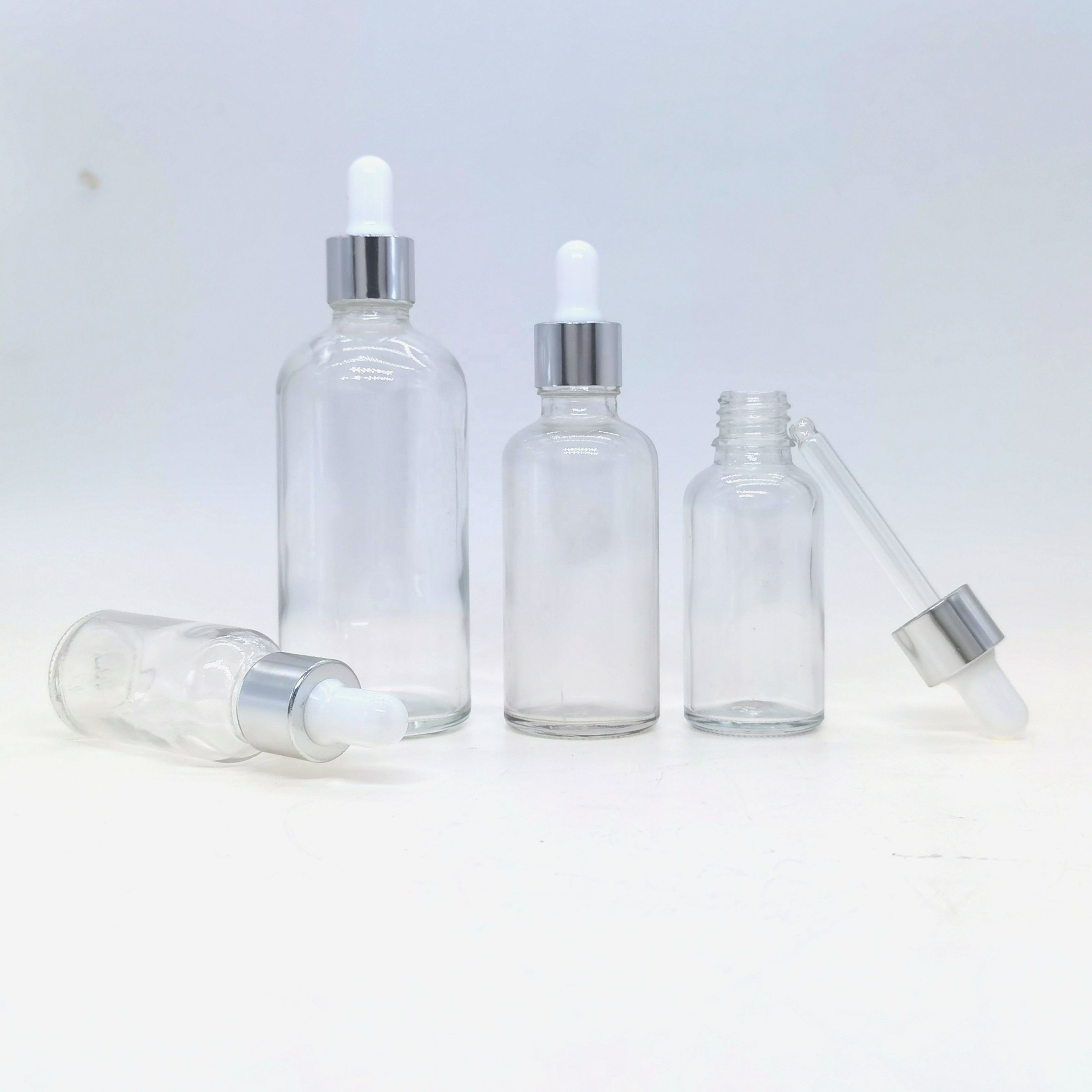 5ml 10ml 15ml clear essential oil glass dropper bottle 20ml 30ml 50ml 100ml essential oil bottle