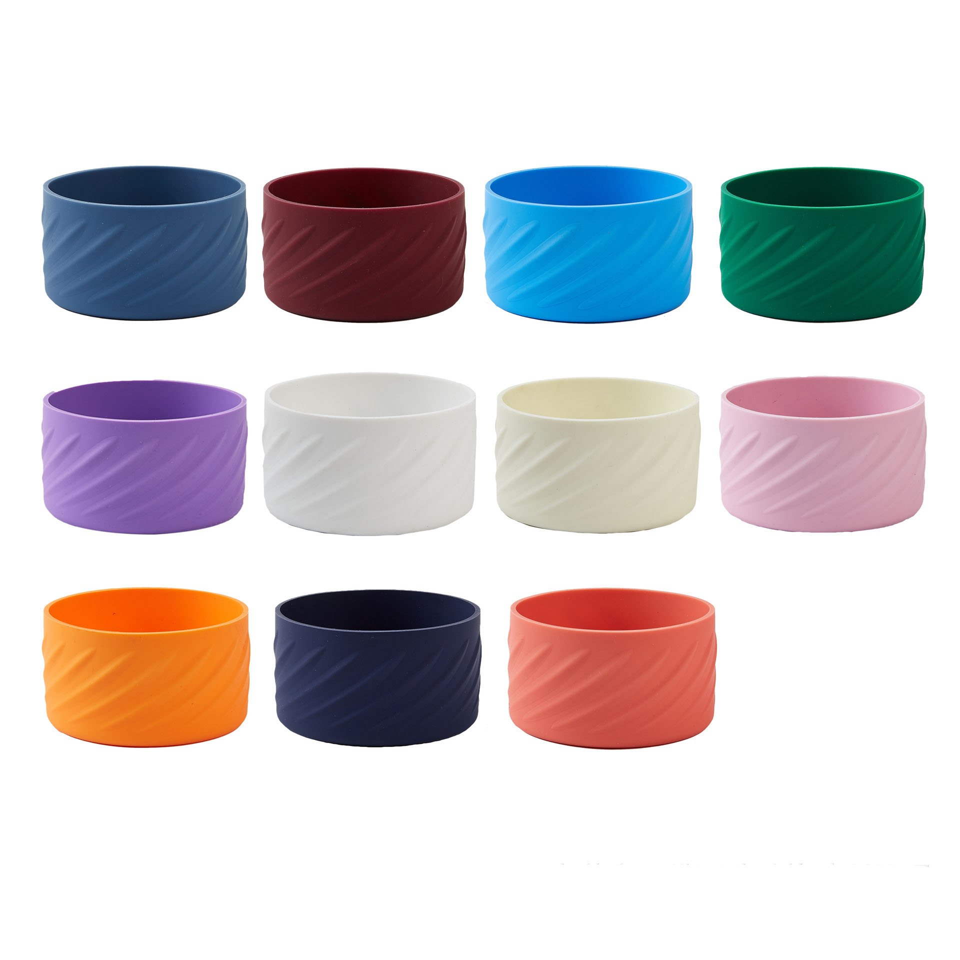 11 Colors Cup Bottom Protector Sleeve Anti Slip Bottle Bottom Sleeve Cover Tumbler Silicone Boots for Glass Bottle