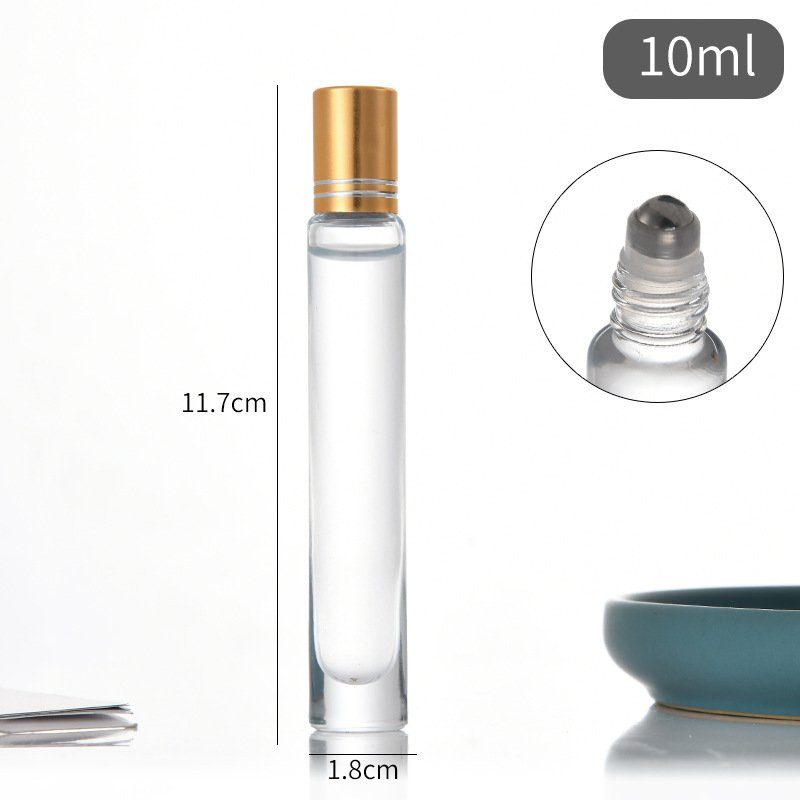Luxury Thick Bottom 10ml Clear Round Square Refillable Travel Glass Perfume Spray Bottle