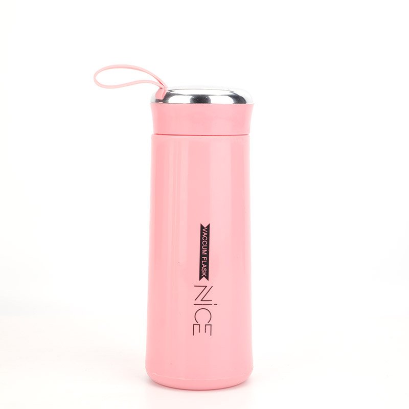 Customized 400ML Double Wall Glass Water Bottle Student Portable Drinking Water Bottle