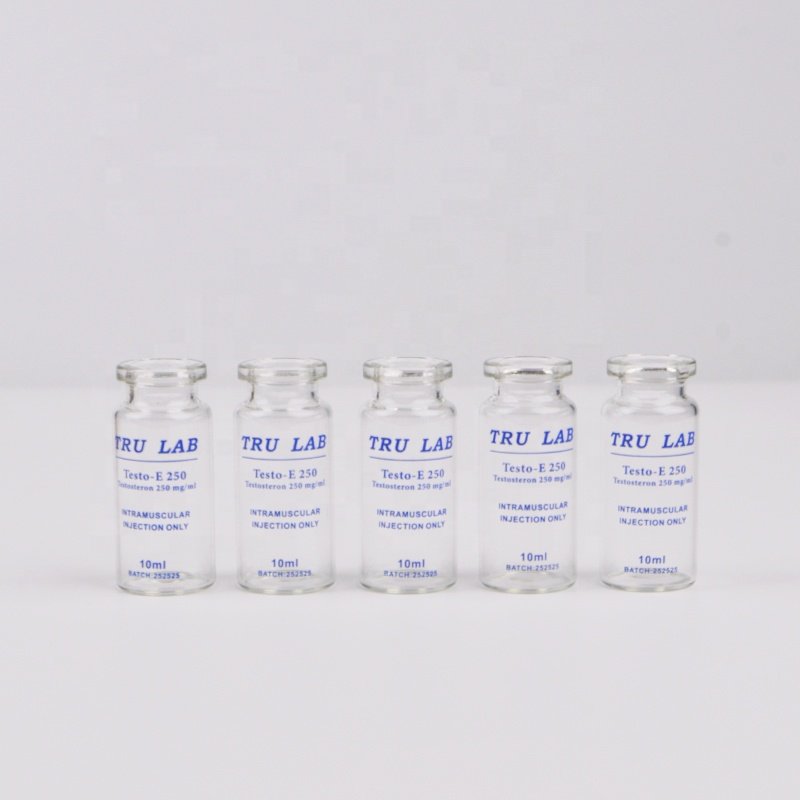 Screen printing low borosilicate glass 10ml vial glass bottles tubular vial