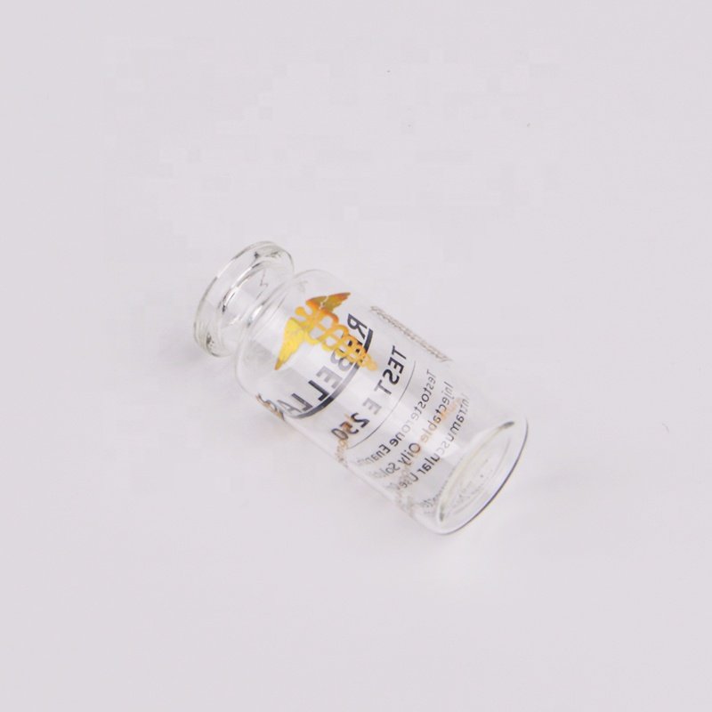 Screen printing low borosilicate glass 10ml vial glass bottles tubular vial