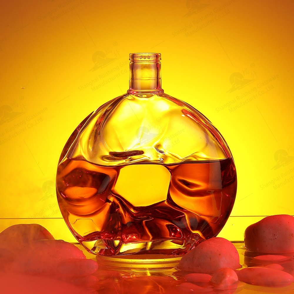 Customized Professional 700ml Premium Fancy Spirits XO Brandy Cognac Tequila Vodka Whisky Alcohol Liquor Glass Bottle