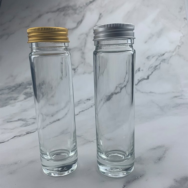 Airtight 100ml glass bottle with screw lid unique honey jars