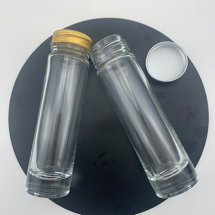 Airtight 100ml glass bottle with screw lid unique honey jars