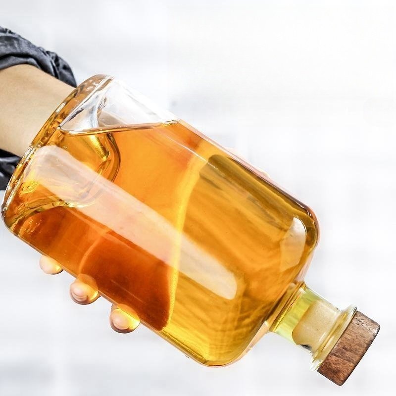 750ml Spirits Vodka Gin Rum Liquor Whisky Alcoholic Beverage Glass Bottle wholesale glass juice bottles