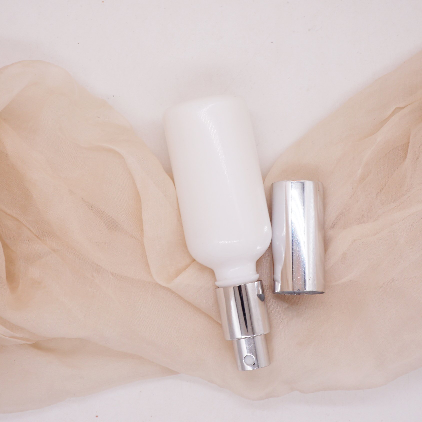 5ml 10ml 20m 30ml white glass dropper bottle with white dropper
