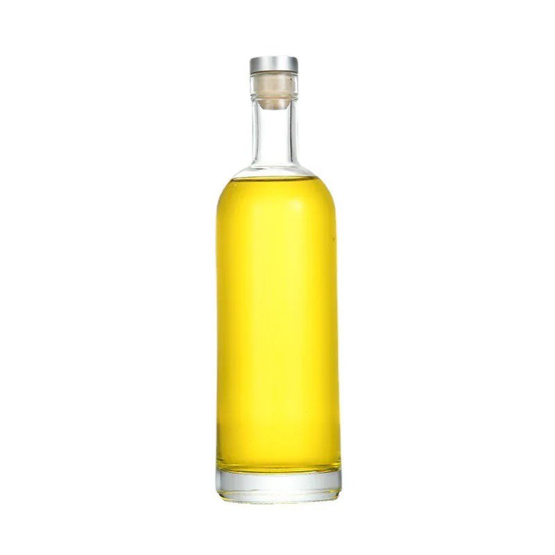 Wholesale Custom 375ml 500ml Long Neck Empty Beverages Alcohol Spirit Clear Frosting Wine Bottle Glass Liquor Bottle