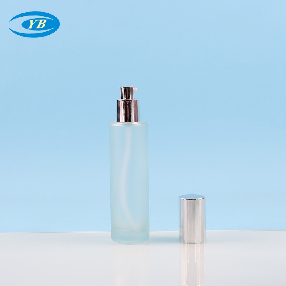 20ml-120ml cosmetic glass bottle set glass jar skin care cream lotion bottle wholesale