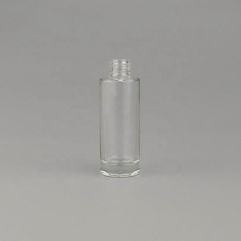 Rotation button press dropper bottle 30 ml clear glass bottle cosmetic dropper serum bottle with 18 mm white dropper