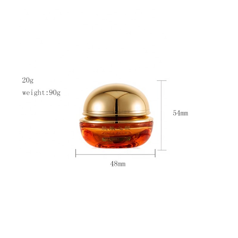 skin care emulsion bottle 30g 50g 30ml 50ml 100ml 120ml source factory yellow glass products high grade cosmetic glass bottle