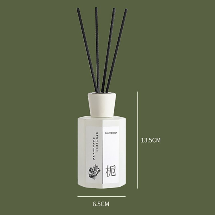 200ml Private Label Liquid Aroma Fragrance Hexagonal Glass Bottle Sticks Luxury Home Air Freshener White Reed Diffuser Sets