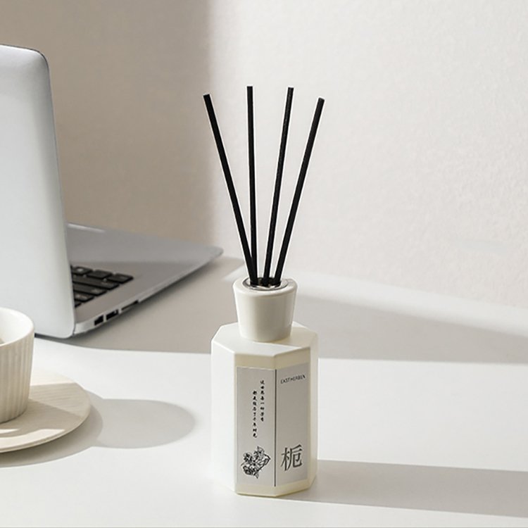 200ml Private Label Liquid Aroma Fragrance Hexagonal Glass Bottle Sticks Luxury Home Air Freshener White Reed Diffuser Sets