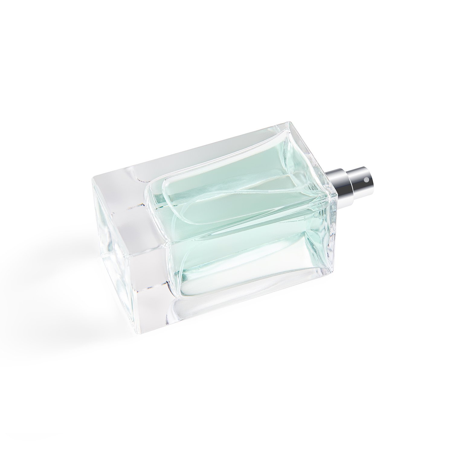 In Bulk Sale Luxury Square Perfume Glass Bottle Glass 100Ml Perfume Bottle With Box Packaging