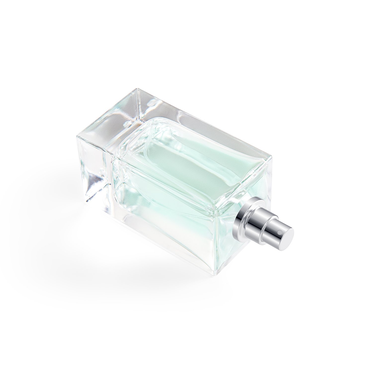 In Bulk Sale Luxury Square Perfume Glass Bottle Glass 100Ml Perfume Bottle With Box Packaging