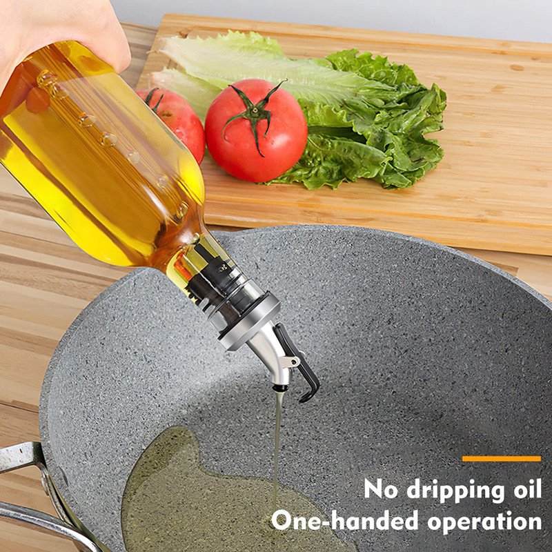 250ml 500ml 750ml 1L Clear Empty Square Kitchen Containers Vinegar Hot Sauce Olive Oil Packing Glass Bottles with Pourer Spout