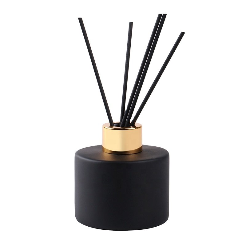 Empty 50ml 100ml 200ml round square shape color transparent glass aromatherapy jar reed diffuser glass bottle