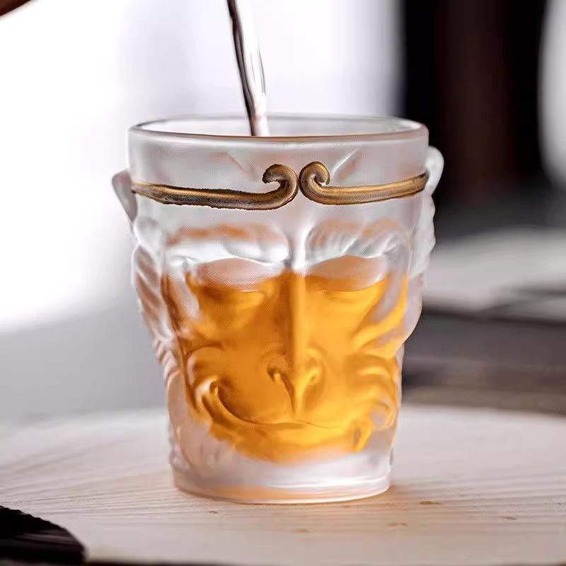 China Monkey King Sun Wukong Glass Cup Sun Wukong Glass Bottle Black Myth Wukong Glass Mug