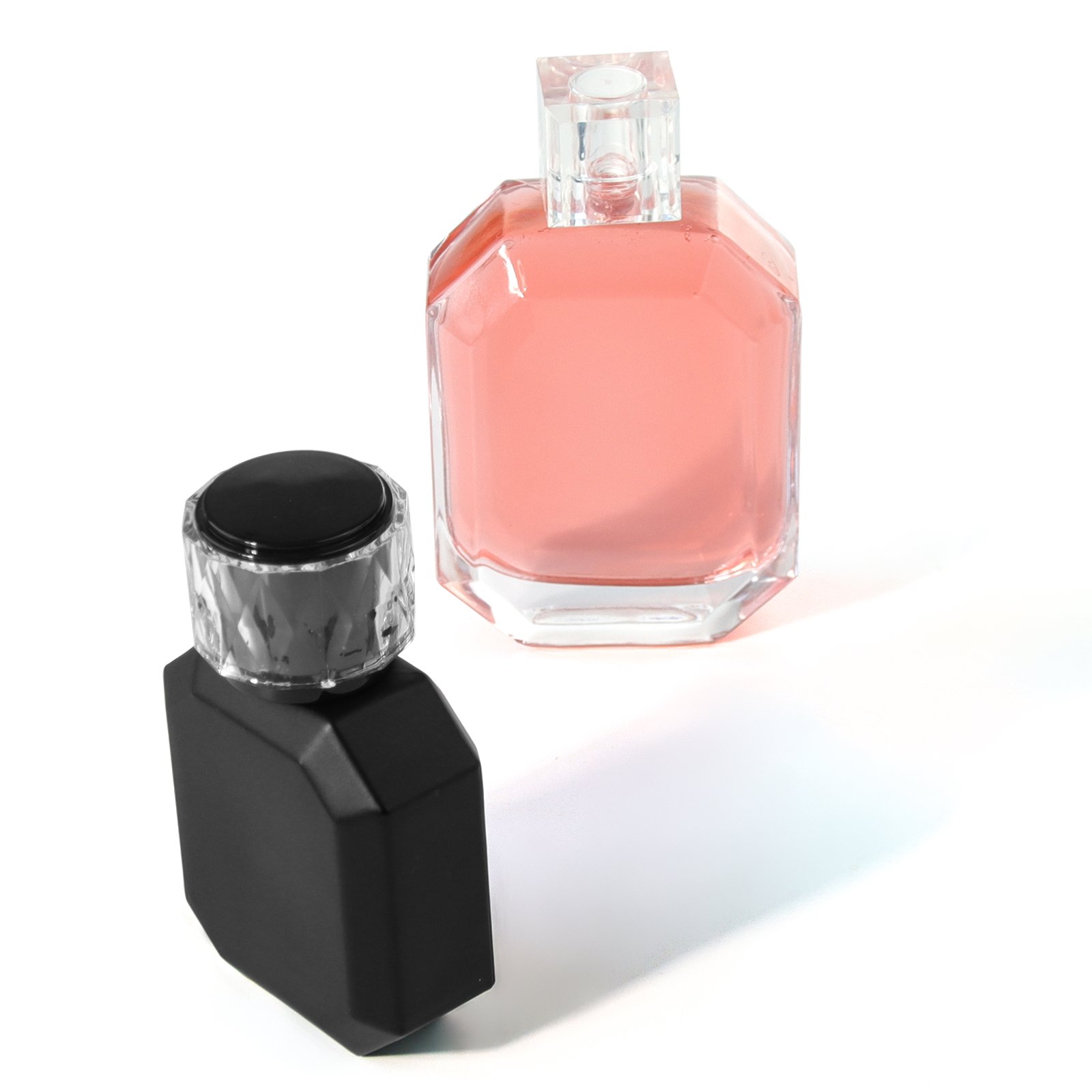 Wholesale Empty 30ml 50ml 100ml Cosmetic Luxurious Gift Women Men Clear Gorgeous Crimp Neck Glass Perfume Bottle