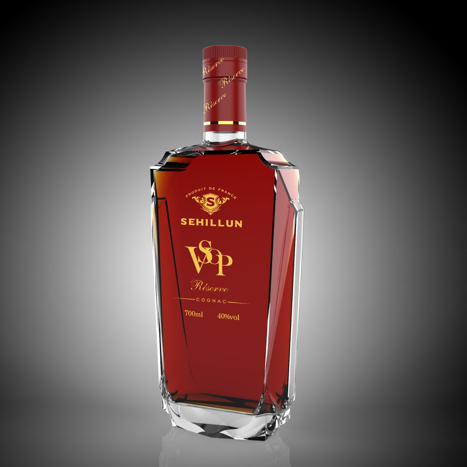 700ml 750ml high quality heavy base glass spirit bottles for vodka with cork seal whisky glass bottle