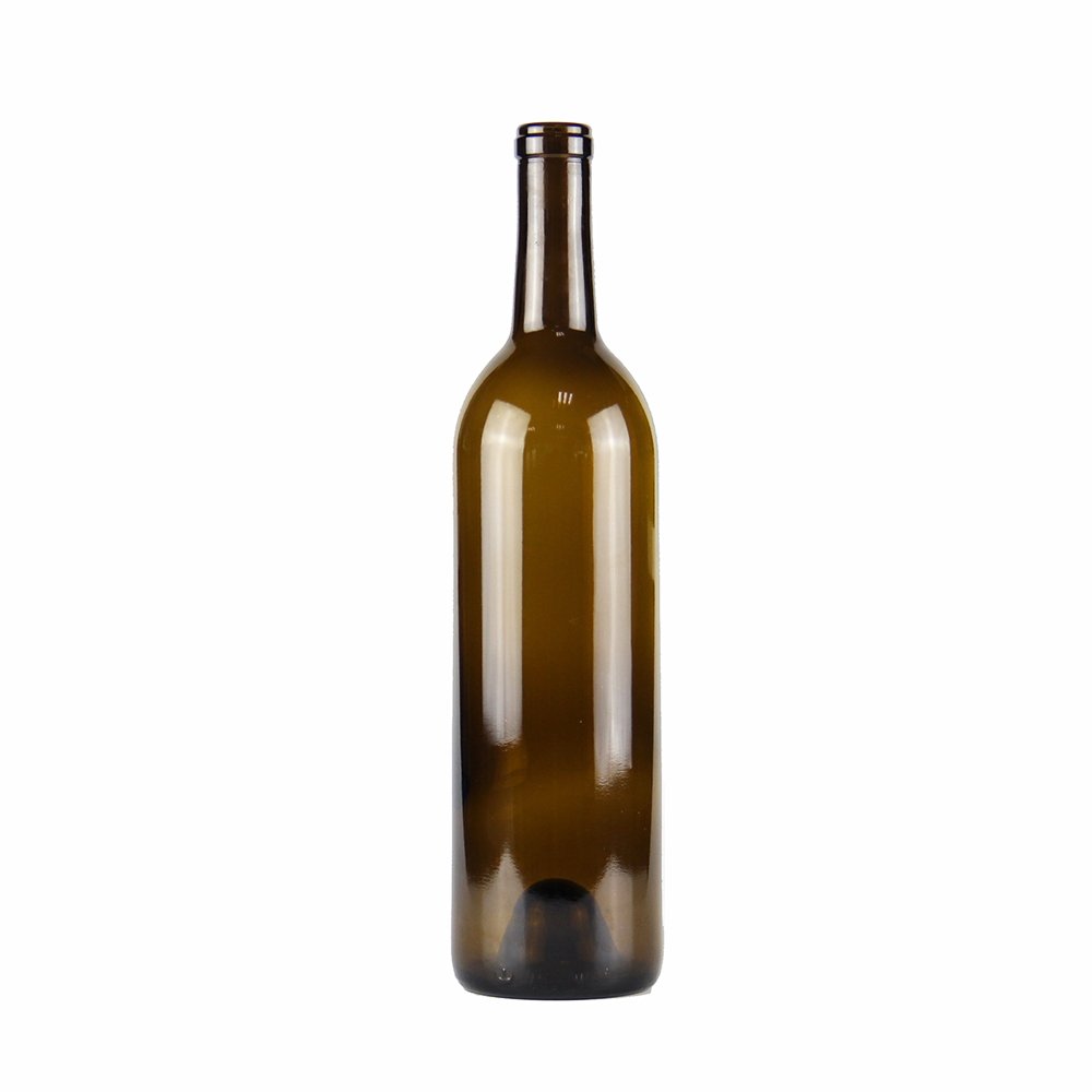 Custom Glass Whisky Long Neck Empty Spirit Liquor Bottle Wine Liquor Glass Bottle With Cap