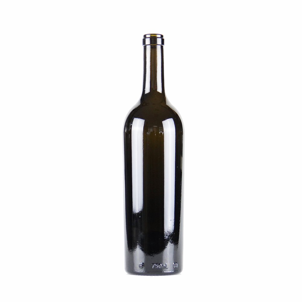 Custom Glass Whisky Long Neck Empty Spirit Liquor Bottle Wine Liquor Glass Bottle With Cap