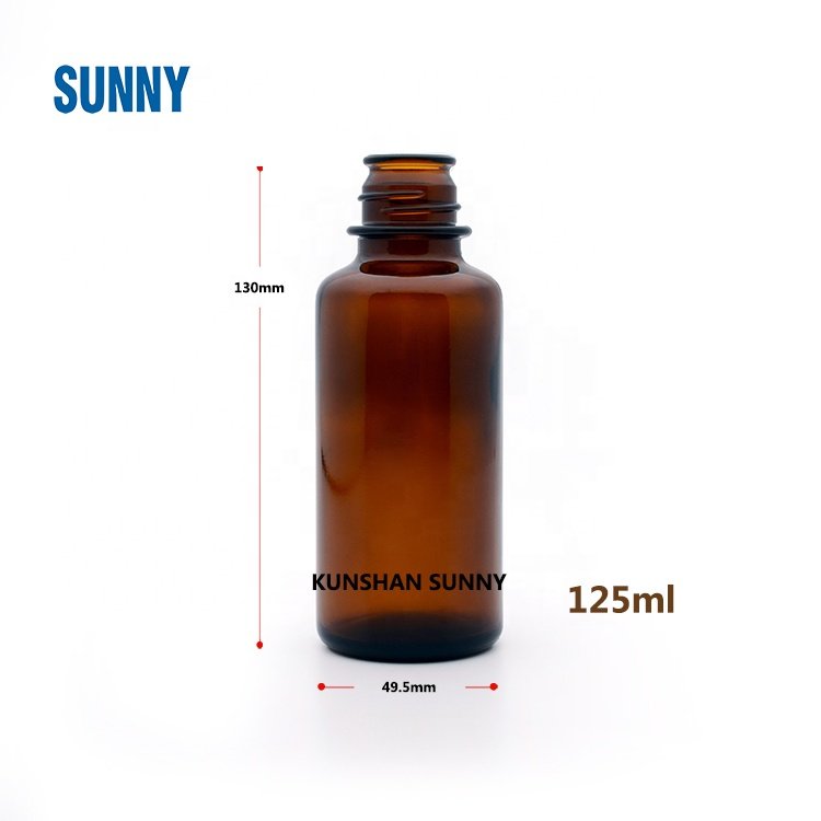 in stock Flavors Fragrance bottle 120ml Brown Amber Bell Mouth Glass Bottle 125ML
