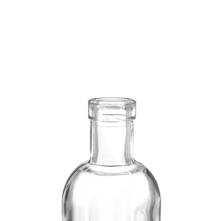 Custom 50ml Miniature Mini Small Empty Clear Gin Rum Vodka Whisky Glass Liquor Bottle with Cork