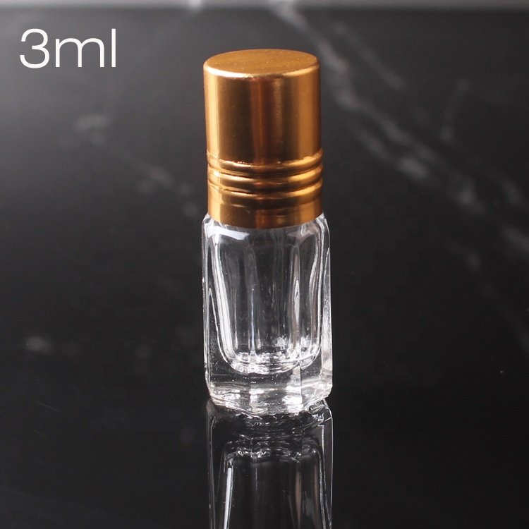 3ml Glass Roll On Bottle Empty Vials With Clear Plastic Roller Ball For Essential Oils Perfume Aromatherapy