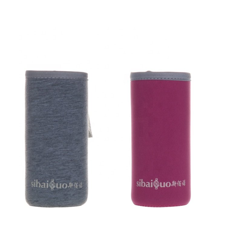 18 oz Glass Water Bottles with Nylon Sleeve Beverage and Juice Container
