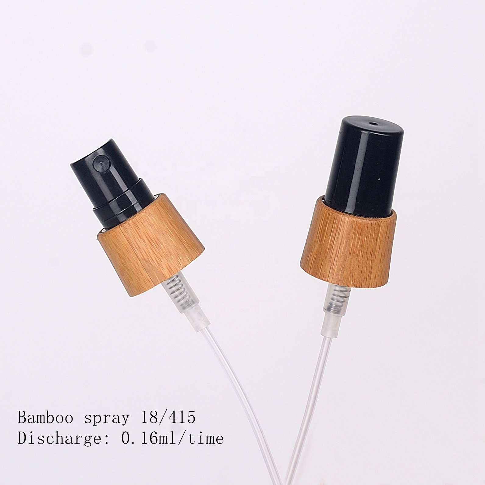 bamboo sprayer violet glass bottle 10 ml 15 ml 30 ml 50 ml 100 ml black glass cosmetic bottle with 18/415 bamboo spray pump