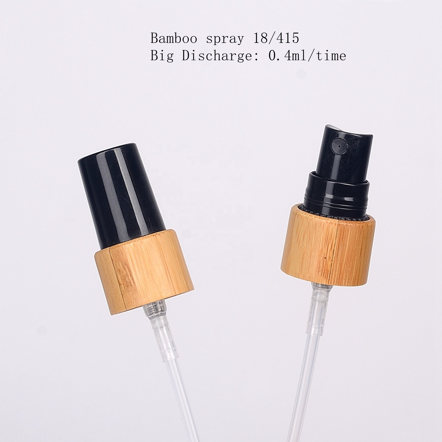 bamboo sprayer violet glass bottle 10 ml 15 ml 30 ml 50 ml 100 ml black glass cosmetic bottle with 18/415 bamboo spray pump