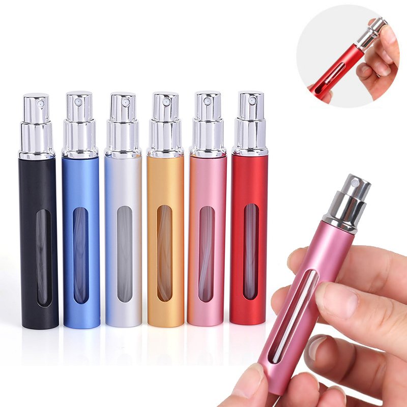 3ml 5ml 10ml Refillable Perfume Atomizer Pump Spray bottle Mini Refillable Travel Portable Perfume Atomizer Bottle With Window