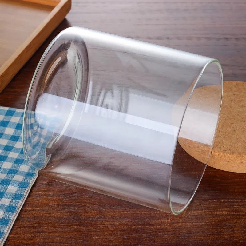 Empty Natural Candle Bottle Glass Candle Jars High Borosilicat Glass Bottle With Cork