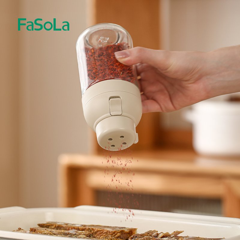 250ml Condiment Bottle Sealed Moisture-proof Quantitative Salt Jar for Kitchen Storage Glass Bottle for Seasonings Spices