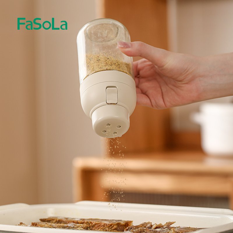 250ml Condiment Bottle Sealed Moisture-proof Quantitative Salt Jar for Kitchen Storage Glass Bottle for Seasonings Spices