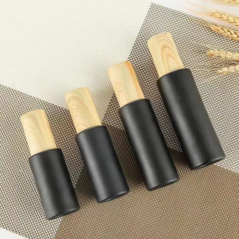 China Factory Direct 20ml 30ml 40ml 50ml 60ml 80ml 100ml 120ml Matte Black Empty Cosmetic Glass Bottles with Lotion Pump Spray