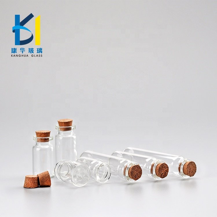 Wholesale Clear Glass Bottle Cork 5ml 8ml 10ml Cork 20ml Wishing Bottle