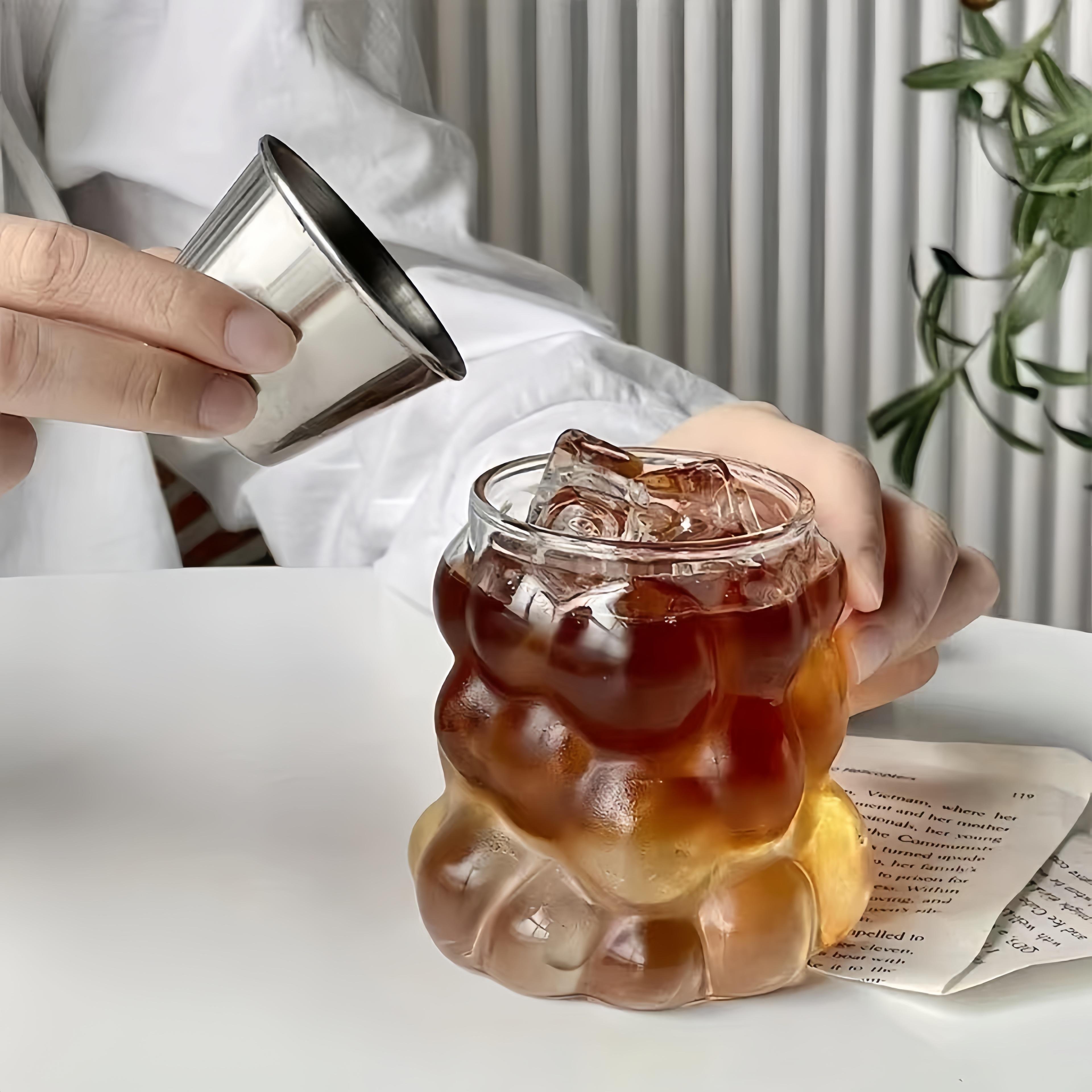 New customisable grape shape 350ml borosilicate glass juice glass glass water cup