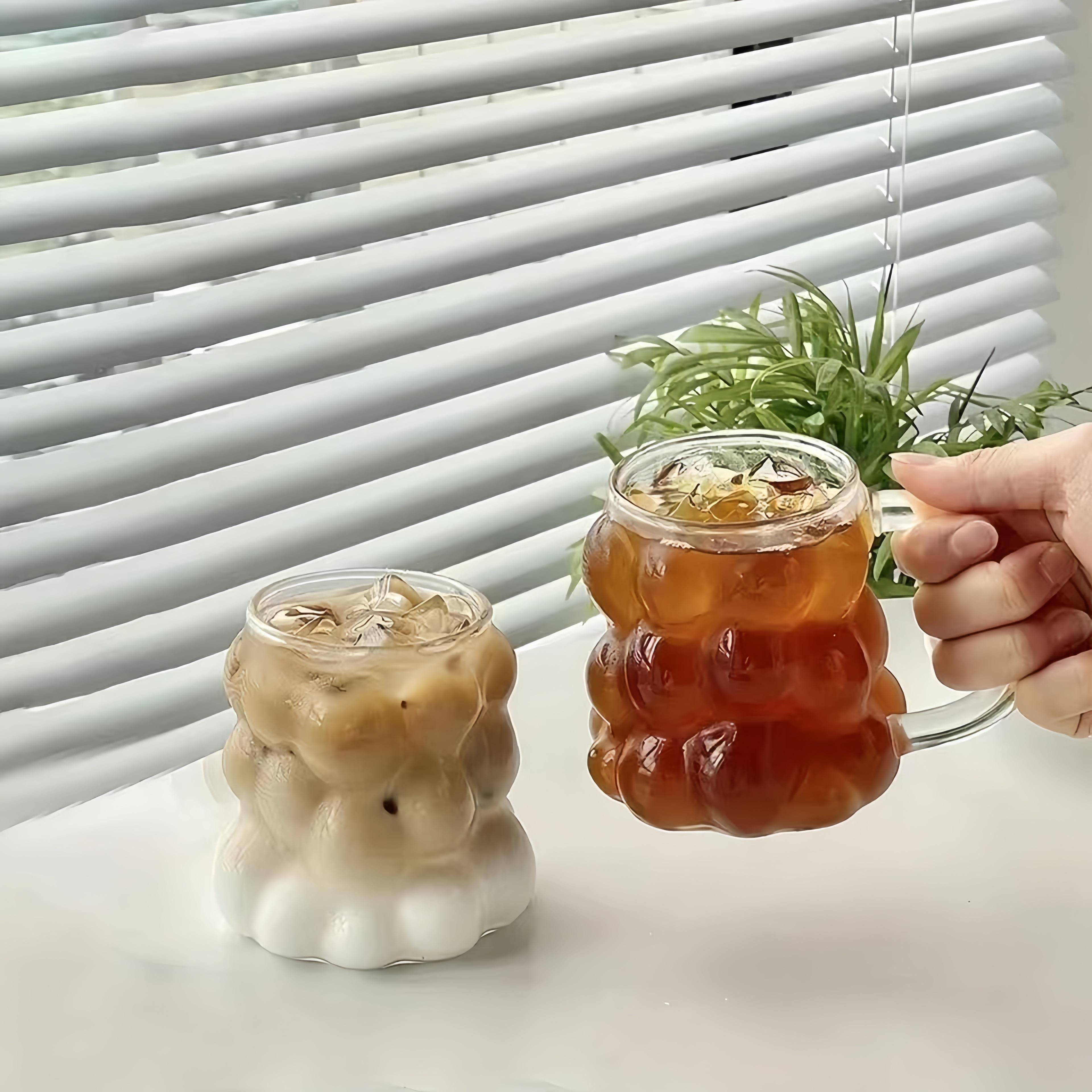 New customisable grape shape 350ml borosilicate glass juice glass glass water cup