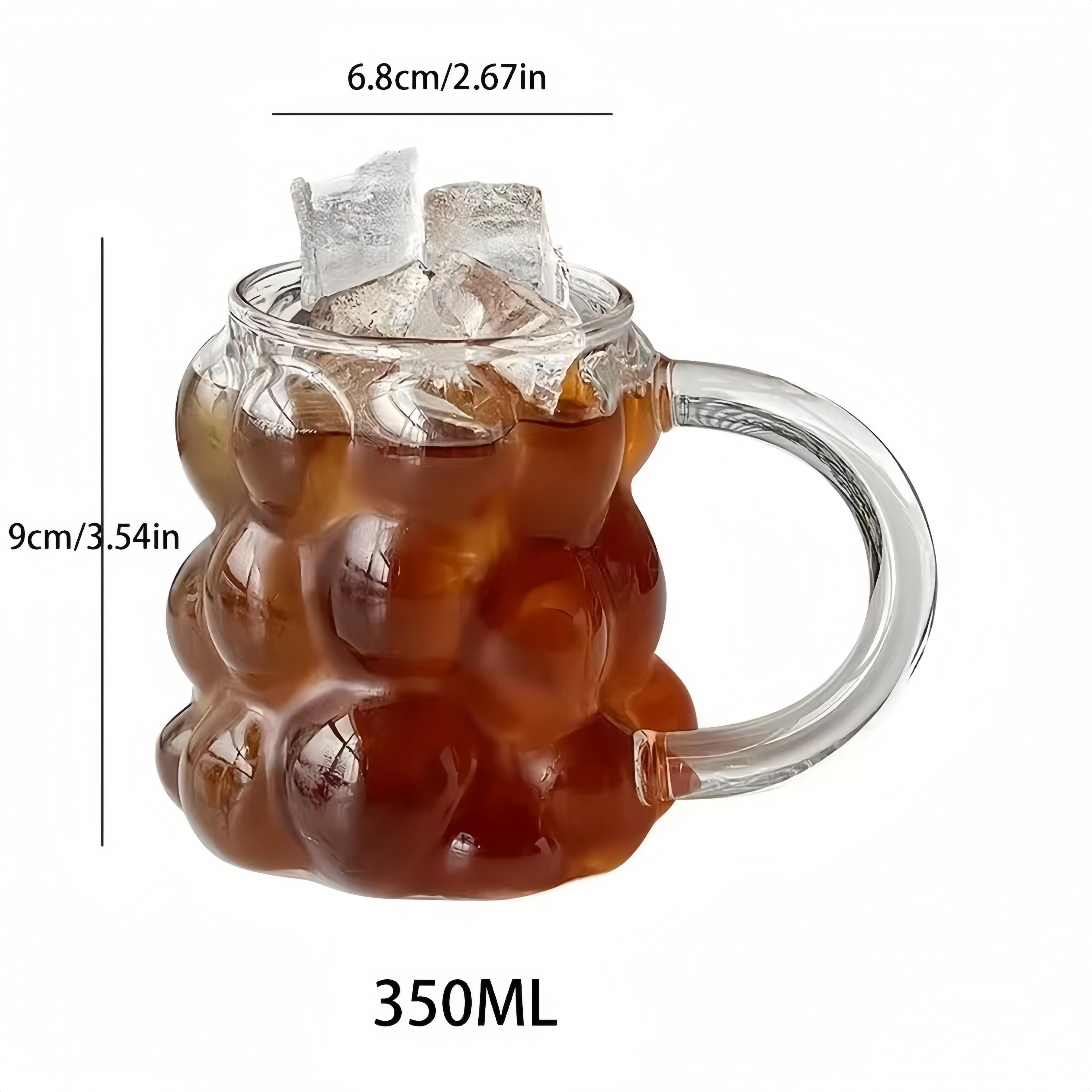 New customisable grape shape 350ml borosilicate glass juice glass glass water cup
